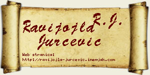 Ravijojla Jurčević vizit kartica